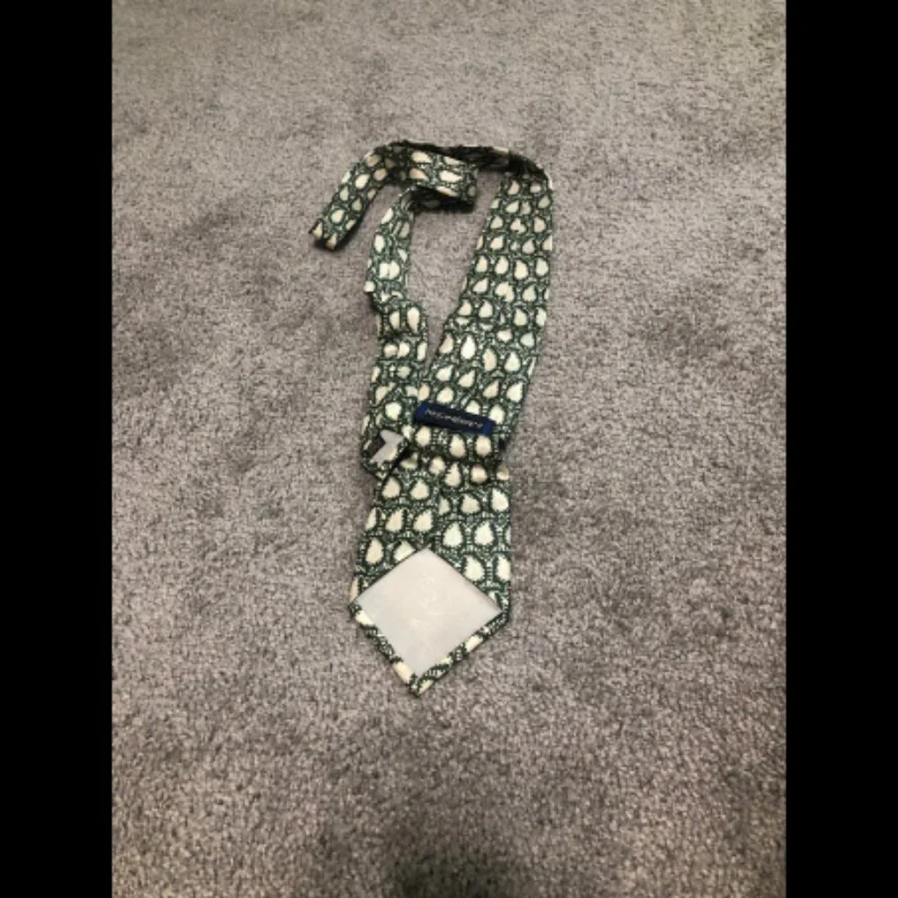 Yves Saint Laurent Print Silk Tie One Size Mens